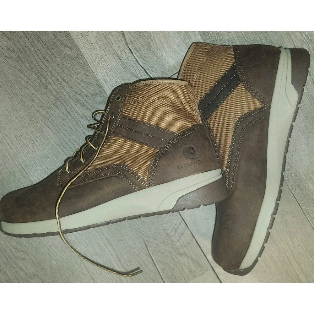 Carhartt Force Composite‎ Toe Casual Work Boots Size 14 M  Brown Tan
